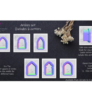 Zestaw Arches - Foremki do ciastek/gliny/lufy