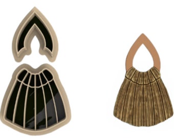 2 piezas: juego de cortadores de macramé, arcilla polimérica y cortadores de galletas