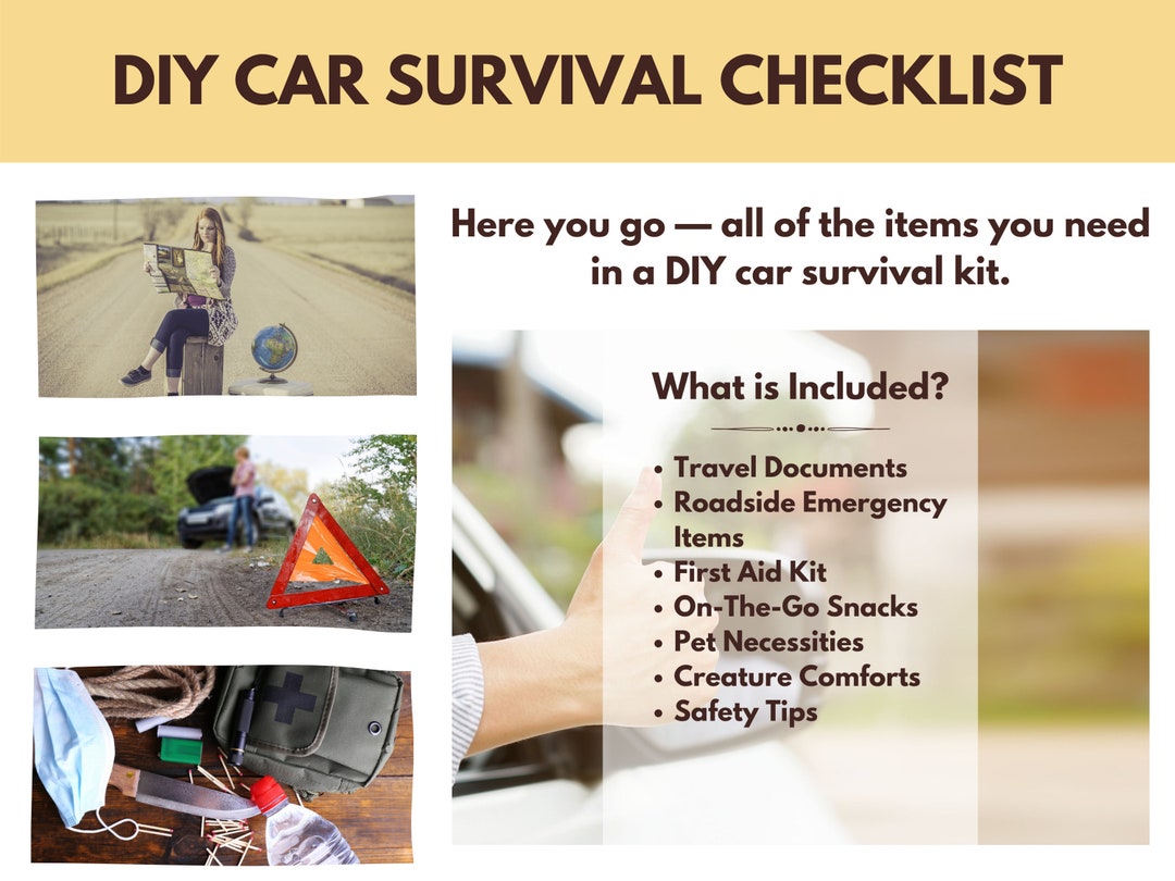 The Ultimate DIY Car Survival Kit for Your Family Road Trip Etsy