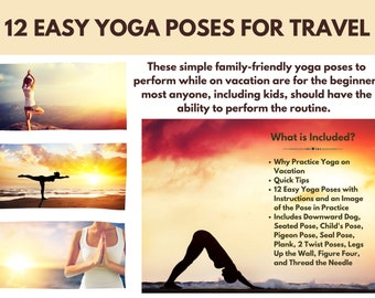How to Practice Yoga on Vacation: 12 Simple Yoga Poses to Practice