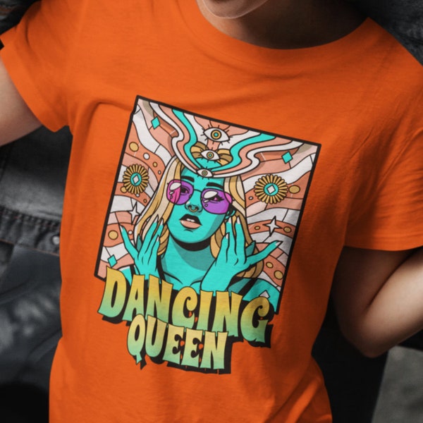 Dancing Queen 70's Hippie T-shirt-Boho T-shirt-Retro Tee-Same Day Dispatch