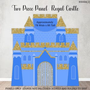 H4444 -2 Piece 8 ft Royal Castle Coroplast Party Props decorations cutouts NO STANDS included