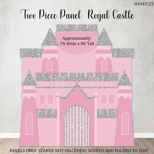 H4447 -2 Piece 8 ft Royal Castle Coroplast Party Props decorations cutouts NO STANDS included