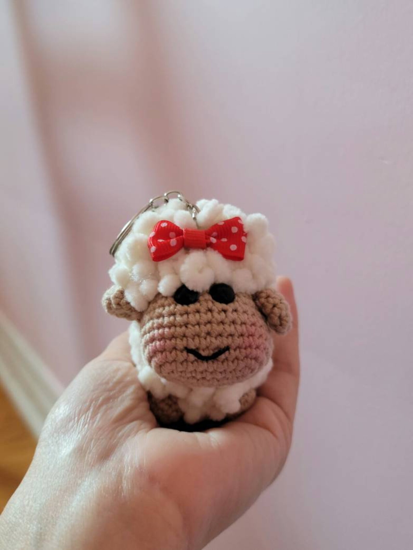 Crochet Sheep Keychain Amigurumi Sheep keychain Purse/Bag Etsy