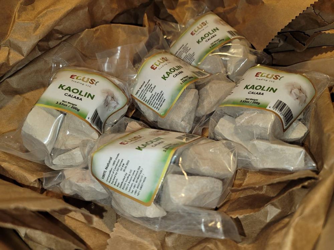 1kg Kalaba Marble Chalk Kaolin Calabaredible Clay Etsy