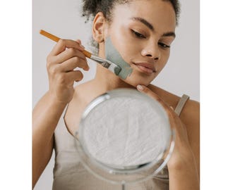 Mascarilla facial exfoliante de arcilla de caolín 100 % natural, tratamiento desintoxicante en polvo