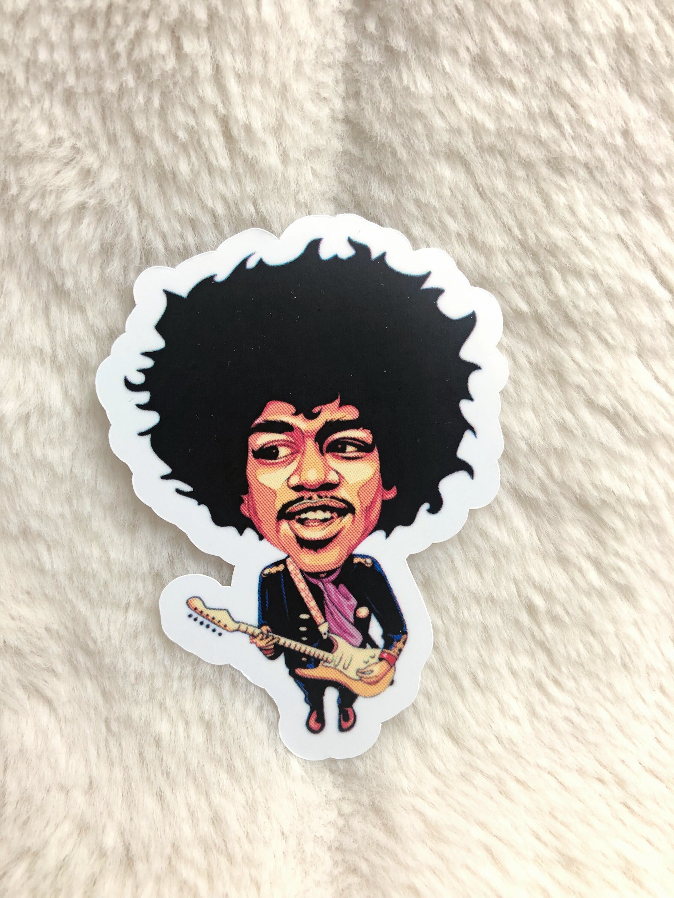 Jimi Hendrix Sticker Music Sticker Laptop Sticker Etsy