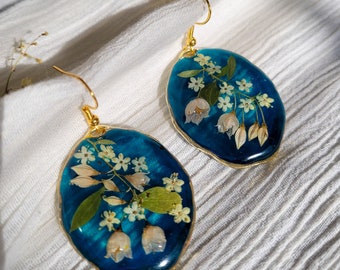 Pressed Flower Earrings, For The Nature Lover