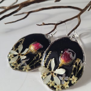 Pressed Flower Earrings, Mothers Day Gift image 4