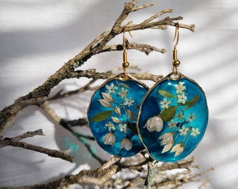 Pressed Flower Earrings, For The Nature Lover