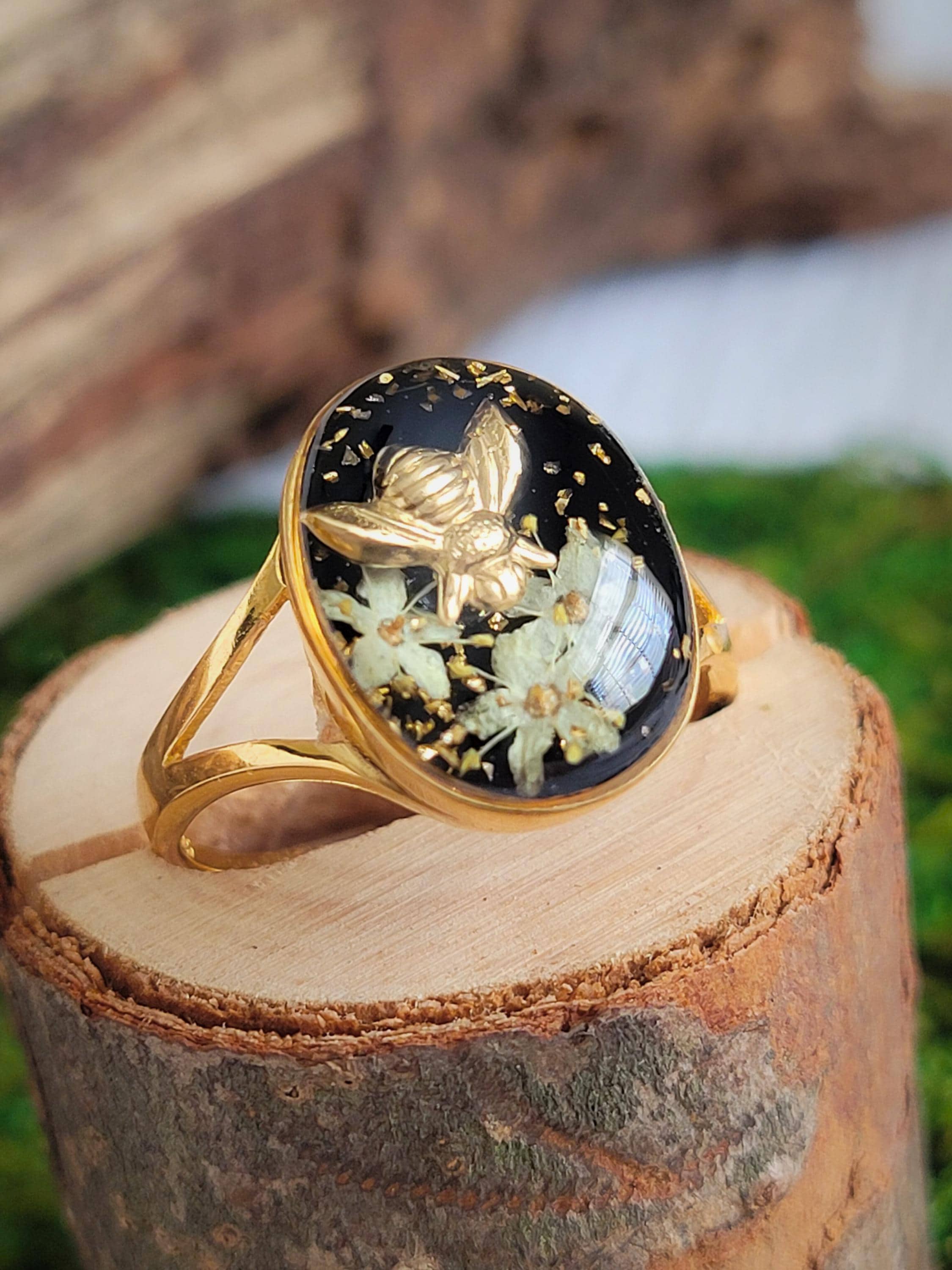 Golden Flower Ring