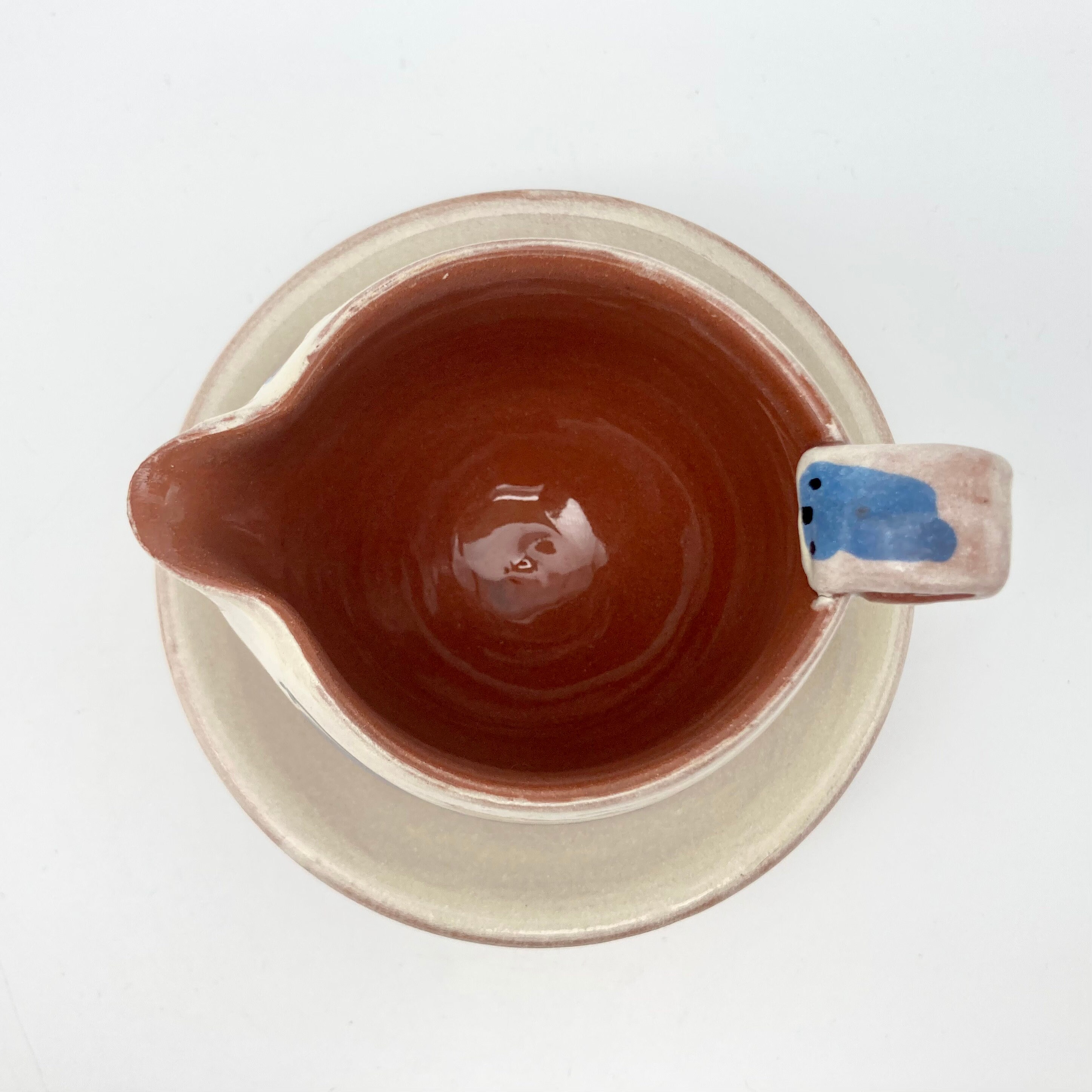 Small Syrup Pitcher with Saucer Etsy