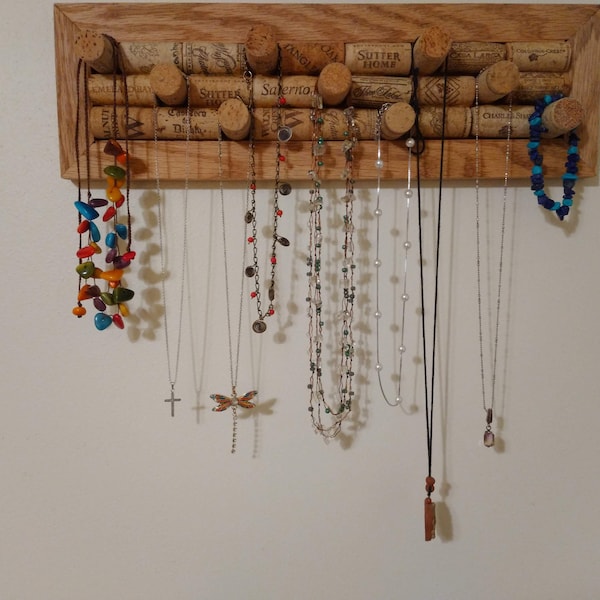 Wine Cork Jewelry Hanger