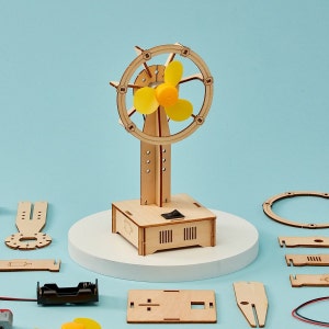 DIY Kit Build an Electric Fan - Educational STEM Toy for Kids, Fun Science Crafts, Learn ELectrtrical Circuits