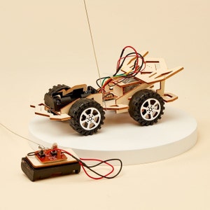 DIY Kit Radio Controlled Car Educational STEM Toy for Kids, Fun Science Crafts STEM Kit image 1