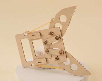 DIY Kit Wooden Mechanical Claw - Educational STEM Toy for Kids, Fun Science Crafts STEM Kit