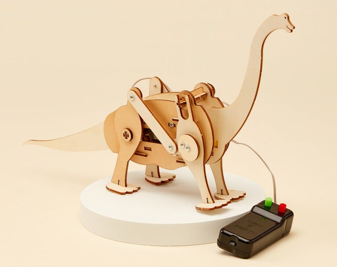 Kit DIY Robot dinosaure - Jouet éducatif STEM pour enfants, travaux manuels scientifiques amusants