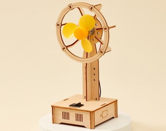 DIY Kit Build an Electric Fan - Educational STEM Toy for Kids, Fun Science Crafts, Learn ELectrtrical Circuits