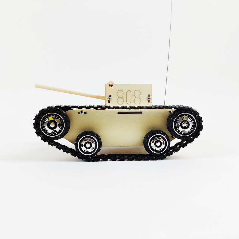 Personalized DIY Kit Radio Controlled Tank Educational STEM Toy for Kids, Fun Science Crafts STEM Kit image 7