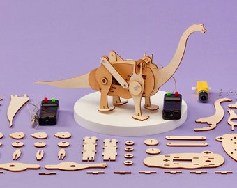 DIY Kit Dinosaur Robot - Educational STEM Toy for Kids, Fun Science Crafts