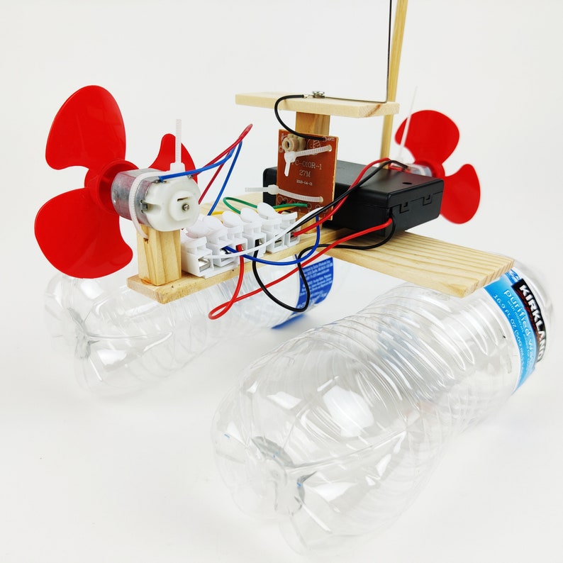 DIY Kit Radio Controlled Boat Educational STEM Toy for Kids, Fun Science Crafts STEM Kit image 4