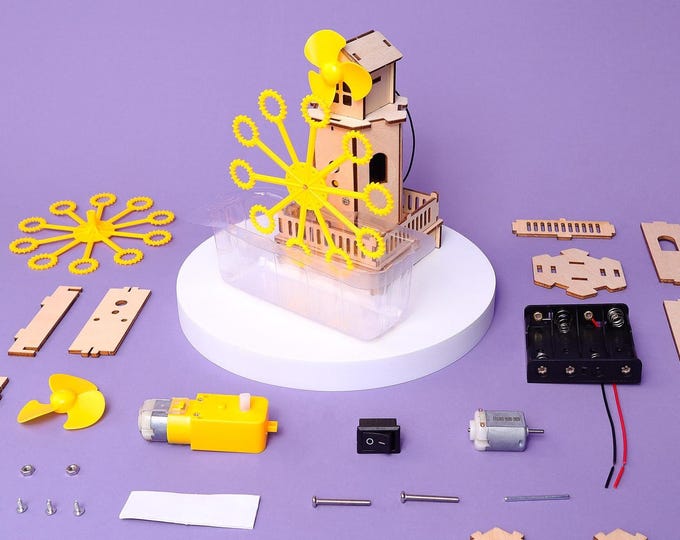 DIY Bubble Machine Kit – Educational STEM Toy for Kids