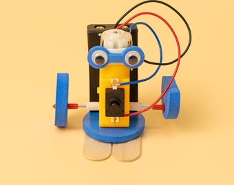 Zestaw robota DIY z silnikiem: edukacyjna zabawka STEM dla dzieci