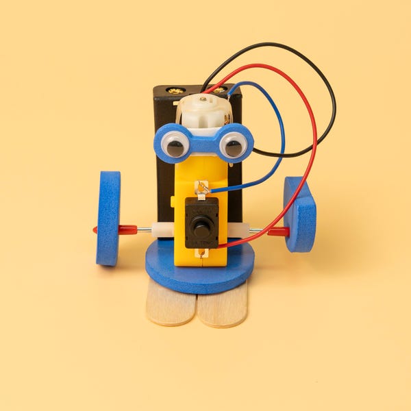 DIY Robot Kit with Motor: Educational STEM Toy for Kids