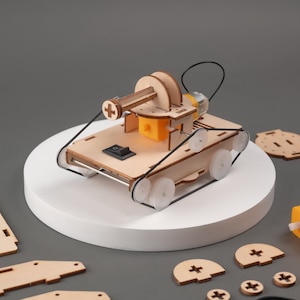 DIY Kit Rubber Bands Tank - Educational STEM Toy for Kids, Fun Science Crafts STEM Kit