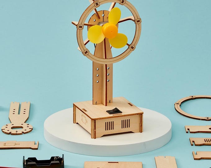 Personalizable Electric Fan DIY Kit: Educational STEM Toy