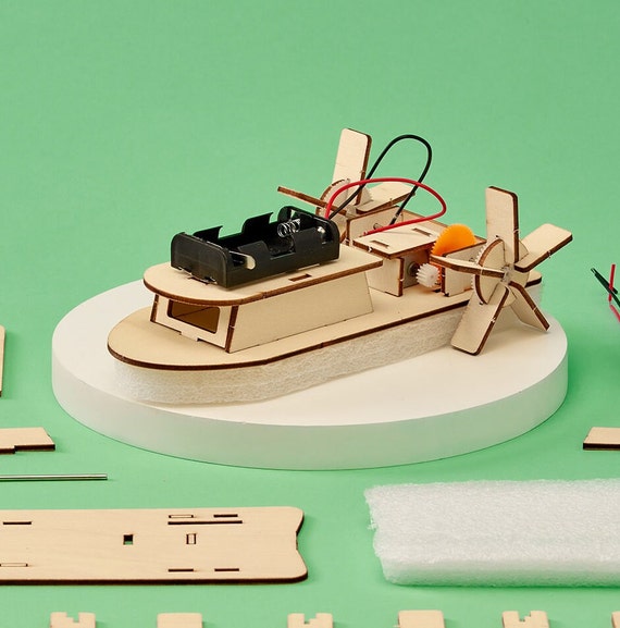 DIY Kit Build a Paddlewheel Boat Educational STEM Toy for Kids Fun Science Crafts Etsy