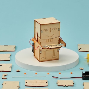 DIY Kit Money Bank Robot Educational STEM Toy for Kids, Fun Science Crafts STEM Kit image 3