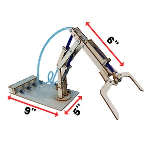 Kit de bricolage bras robotique hydraulique Jouet éducatif STEM pour enfants, travaux manuels scientifiques amusants image 4