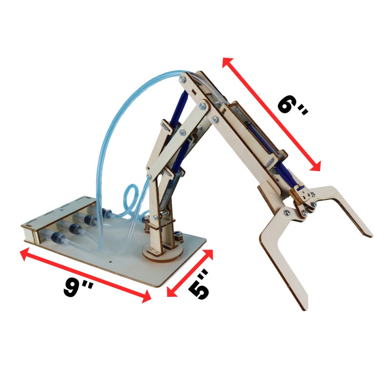 Kit de bricolage bras robotique hydraulique Jouet éducatif STEM pour enfants, travaux manuels scientifiques amusants image 4