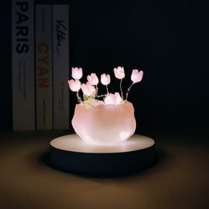 DIY Kit Tulip LED Night Light, Unique Handmade Gift for Her