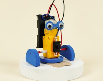 DIY Kit Build a Robot with Motor - Educational STEM Toy for Kids, Fun Science Crafts STEM Kit