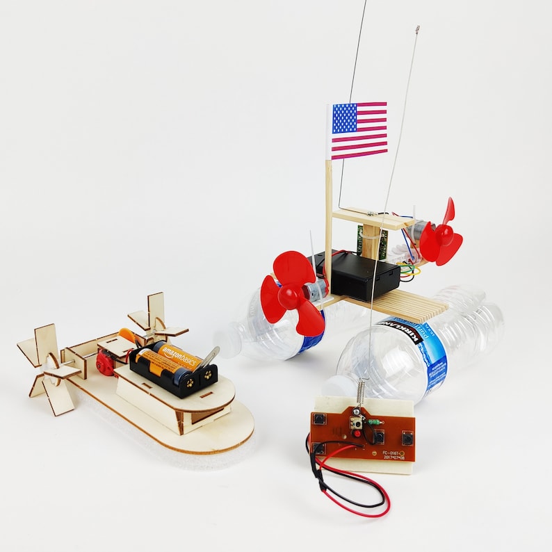 DIY Kit Radio Controlled Boat Educational STEM Toy for Kids, Fun Science Crafts STEM Kit image 7