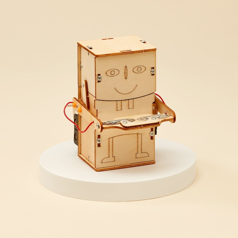 DIY Kit Money Bank Robot Educational STEM Toy for Kids, Fun Science Crafts STEM Kit image 1