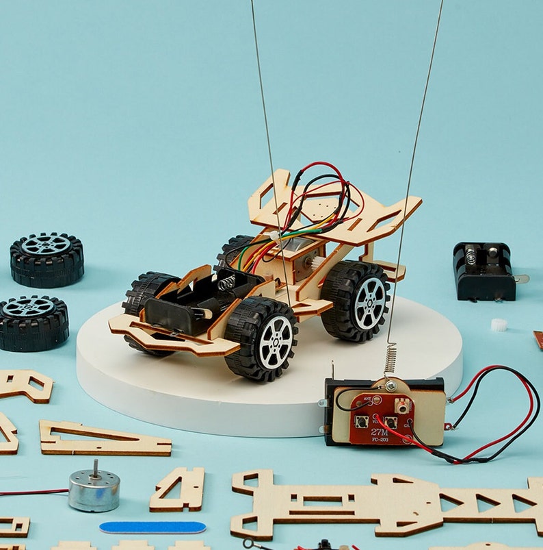 DIY Kit Radio Controlled Car Educational STEM Toy for Kids, Fun Science Crafts STEM Kit image 3