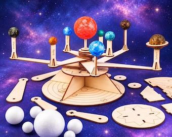 DIY Wooden Solar System Model – Build & Paint Planetary Orrery (STEM Project)