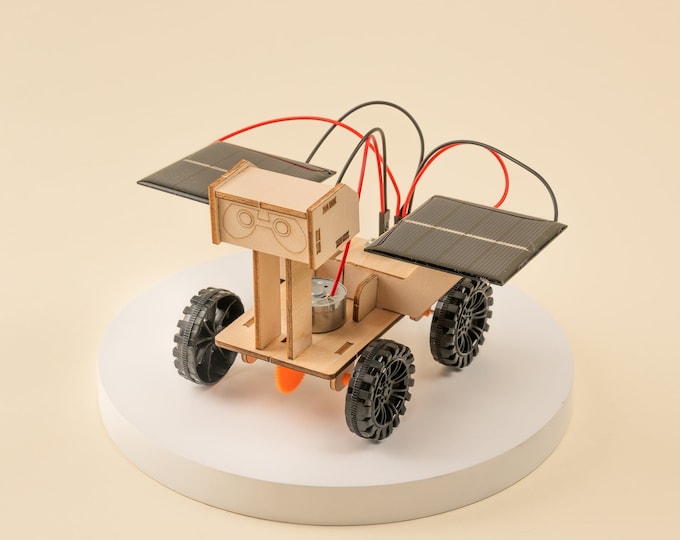 Kit de bricolage Rover d'exploration de Mars à énergie solaire - Jouet éducatif STEM pour enfants, kit STEM d'artisanat scientifique amusant