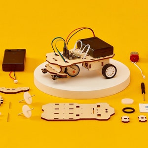 DIY Kit Build a Line Follower Robot - Educational STEM Toy for Kids, Fun Science Crafts