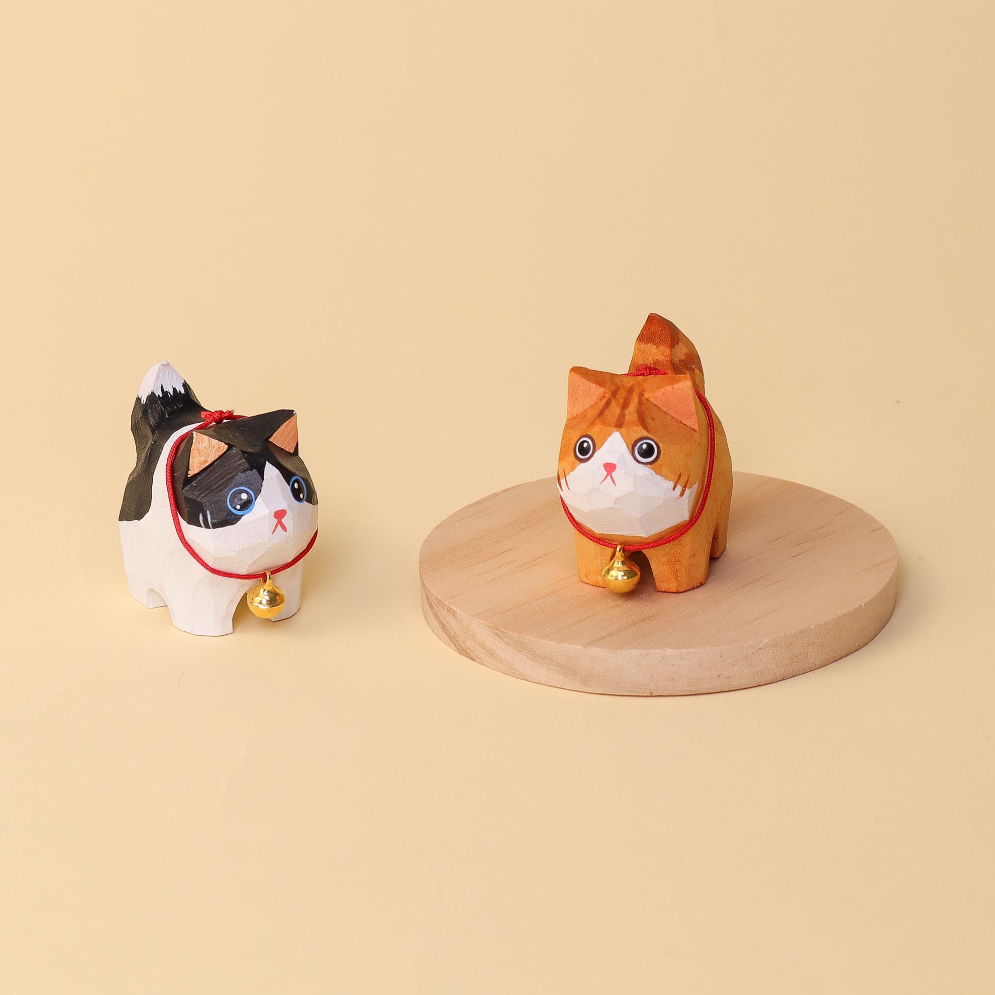 Hand-carved Cat Painting Kit: Personalized Keychain Craft - Gift for ...