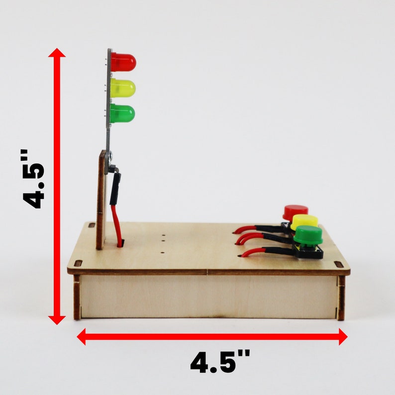 DIY Kit Traffic Lights Educational STEM Toy for Kids, Fun Science Crafts STEM Kit image 4