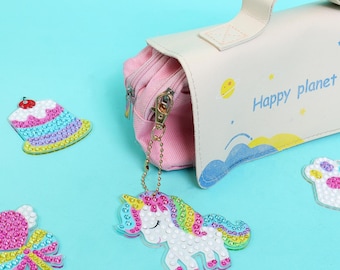 DIY Diamond Art Keychain Craft Kit - Set of 15