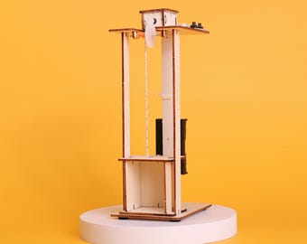 Puzzle 3D Porte D'Ascenseur En Bois Modèle De Garage Porte Electrique
