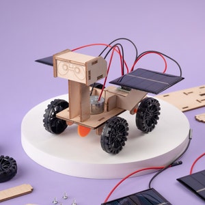 DIY Kit Solar Powered Mars Exploration Rover - Educational STEM Toy for Kids, Fun Science Crafts STEM Kit