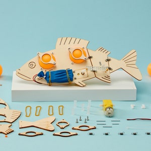 DIY Kit Fisch Roboter - Lernspielzeug für Kinder, lustiges wissenschaftliches Handwerk
