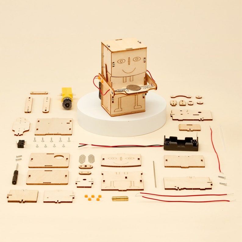 DIY Kit Money Bank Robot Educational STEM Toy for Kids, Fun Science Crafts STEM Kit image 2