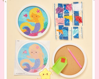 Diamond Art Kit for Kids - Mermaid